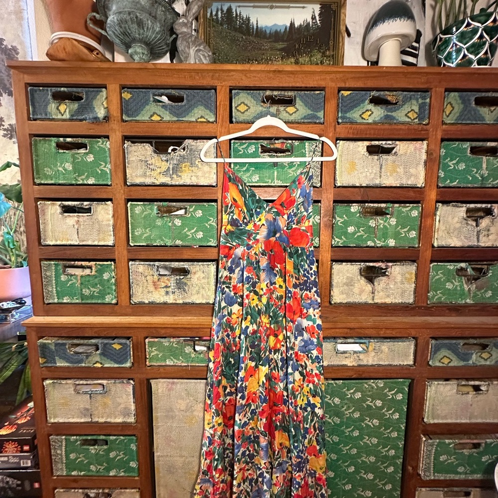 FARM Rio Colorful Floral Maxi Dress